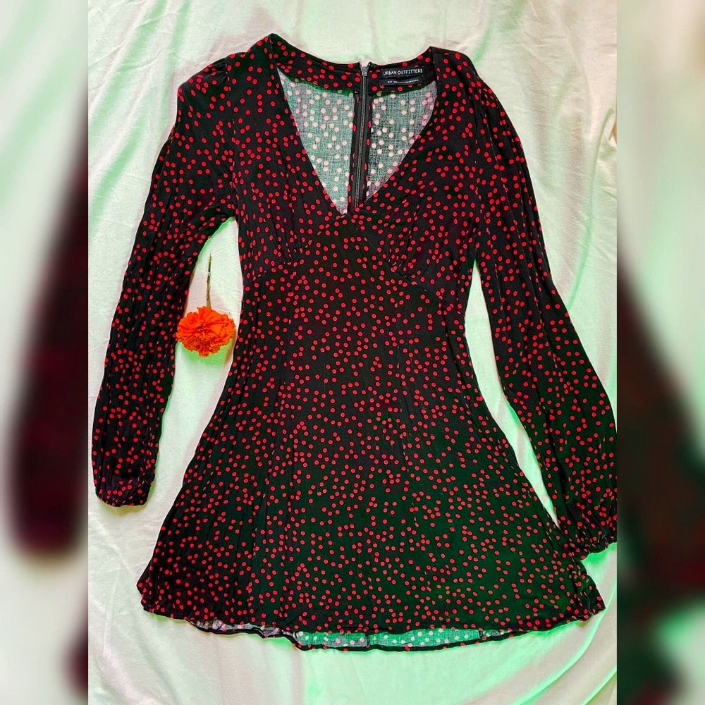 Urban Outfitters Red Dots Minidress